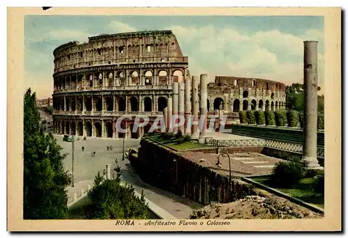 Italia - Italie - Roma - Rome - Anfiteatro Flavio e Colosseo - Ansichtskarte AK