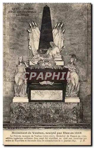 Paris - 7 - Hotel des Invalides - Maonument de Vauban - Cartes postales