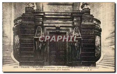 Paris - 7 - Hotel des Invalides - Les Portes de Bronze - - Ansichtskarte AK