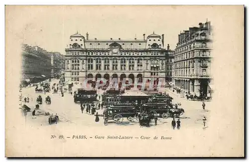 Paris - 8 - Gare Saint Lazare - Cour de Rome - Ansichtskarte AK