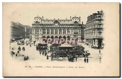 Paris - 8 - Gare Saint Lazare - Cour de Rome - Cartes postales