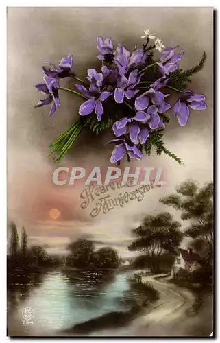 Fetes - Heureuse Anniversaire - Pretty bouquet - Ansichtskarte AK