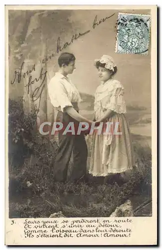 Fantaisie - Couple holding hands Cartes postales