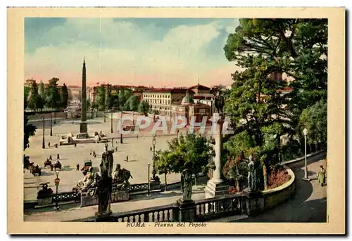 Italia - Italie - Roma - Rome - Piazza del Popolo - Ansichtskarte AK