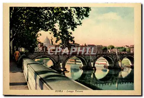 Italia - Italie - Roma - Rome - Lungo Tevere Ansichtskarte AK