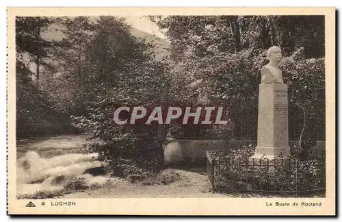 Luchon - Le Buste de Rostand - Cartes postales