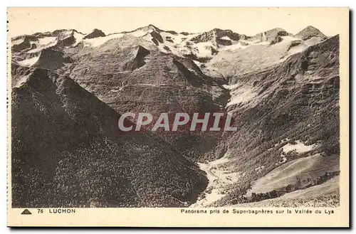 Luchon - Panorama pris de Superbagneres sur la Vallee du Lys - Ansichtskarte AK