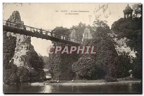 Paris - 19 - Buttes Chaumont - Le Belvedere - Cartes postales