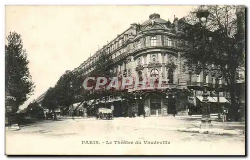 Paris - 2 - Le Theatre de Vaudeville - Ansichtskarte AK