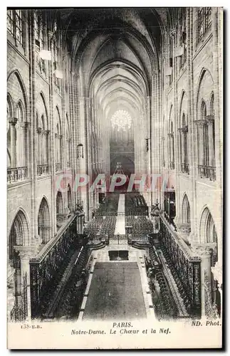 Paris - 4 - Notre Dame - Le Choeur - Cartes postales