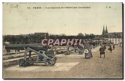 Paris - 7 - Les Canons - Les Invalides - Ansichtskarte AK