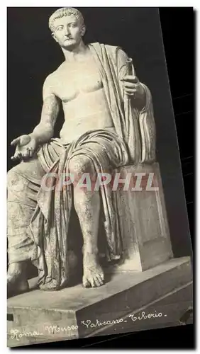 Italia - Italie - Roma - Rome - Sculpture - Tiberius - Ansichtskarte AK