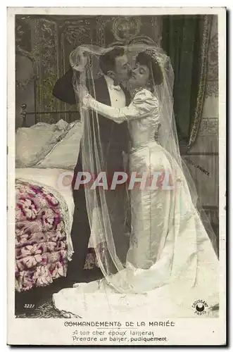 Fantaisie - Couple - Mariage - Bride - Wedding - Cartes postales