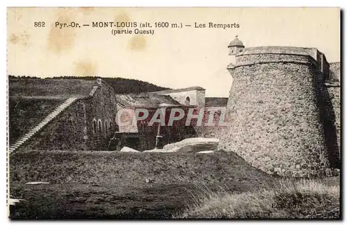 Cartes postales Mont Louis Les remparts partie ouest
