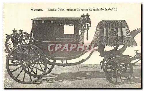 Espana Spain Espana Ansichtskarte AK Madrid Reales Caballerizas Carroza de gala de Isabel II