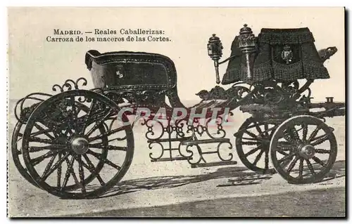 Espana Spain Espana Ansichtskarte AK Madrid Reales Caballerizas Carroza de los maceros de las Cortes