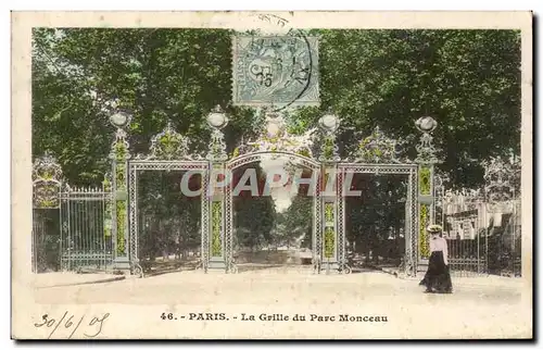 Ansichtskarte AK Paris La grille du parc Monceau