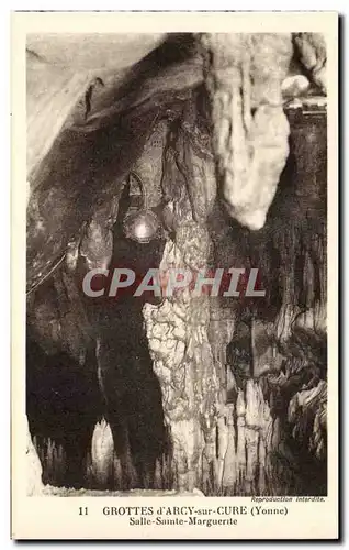 Cartes postales Grottes d'Arcy sur Cure Salle Sainte Marguerite