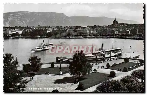 Cartes postales moderne Suisse Geneve La rade et vue sur la ville