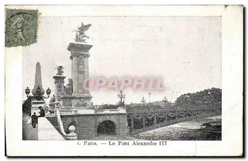 Cartes postales Paris Pont Alexandre III