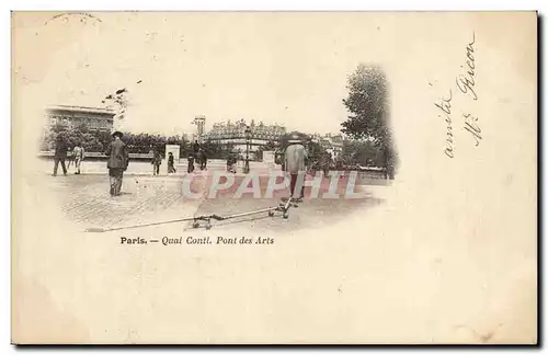 Cartes postales Paris Quai Conti Pont des arts