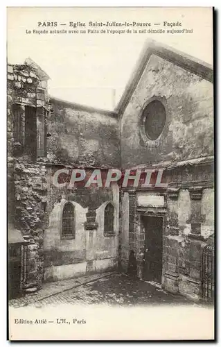 Ansichtskarte AK Paris Eglise Saint Julien le Pauvre Facade