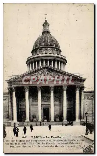 Cartes postales Paris La pantheon