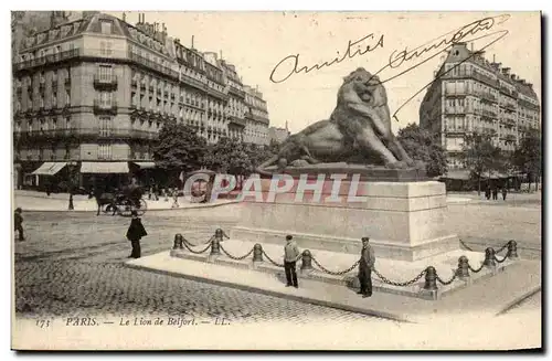 Cartes postales Paris Le lion de Belfort