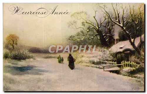 Cartes postales Fantaisie Heureuse annee