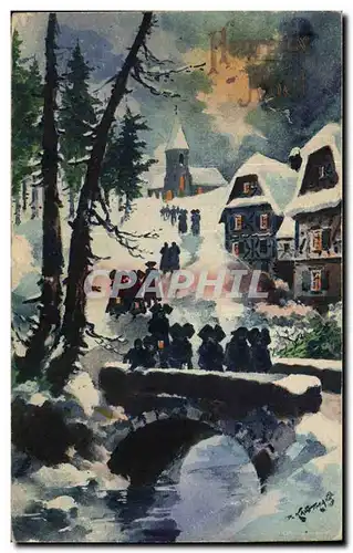 Cartes postales Fantaisie Heureux Noel