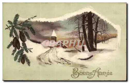 Cartes postales Fantaisie Bonne annee