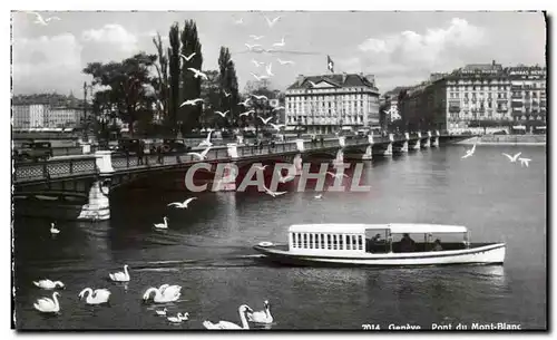 Cartes postales moderne Geneve Pont du Mont Blanc