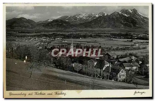Cartes postales Brannenburg mit Hochriss und Heuberg