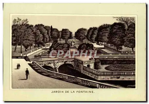 Cartes postales Nimes Jardin de la fontaine