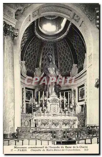 Paris Ansichtskarte AK Monument commemoratif de l&#39incendie du bazar de la charite Chapelle Notre Dame de Conso