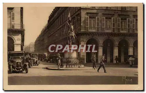 Paris Cartes postales Statue de Jeanne d&#39arc Due a Fremiet Place de Rivoli