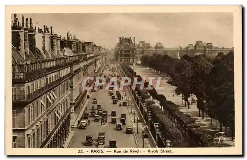 Paris Cartes postales Rue de Rivoli