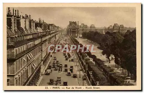 Paris Cartes postales Rue de Rivoli