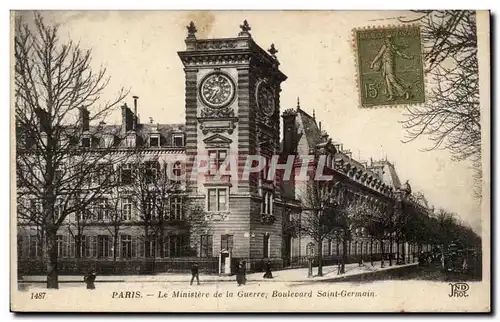 Paris Cartes postales Le Ministere de la guerre Boulevard St Germain