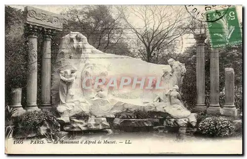 Paris Cartes postales Monument Alfred de Musset