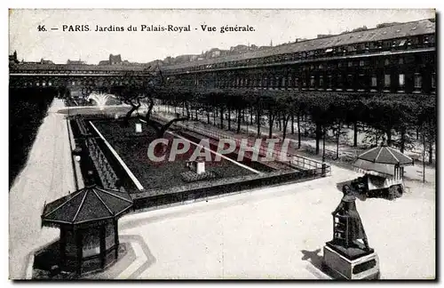 Paris Ansichtskarte AK Jardins du Palais Royal Vue generale