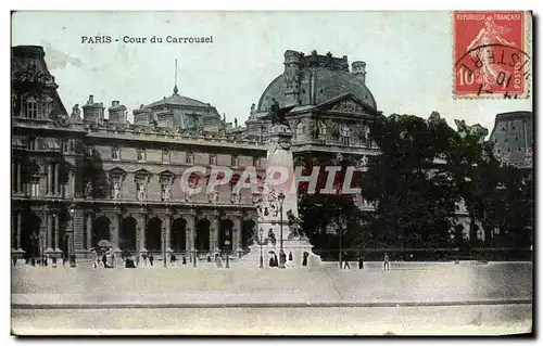 Paris Ansichtskarte AK Cour du Carrousel