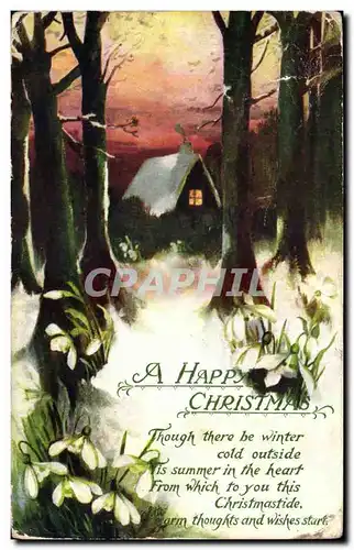 Cartes postales Fantaisie a happy Christmas Noel