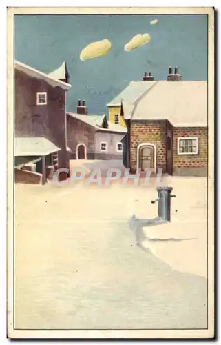 Cartes postales Fantaisie Village sous la neige