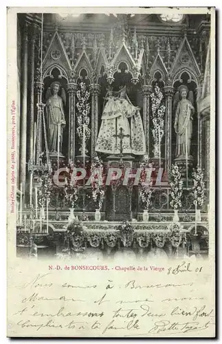 Cartes postales ND de Bonsecours Chapelle de la vierge