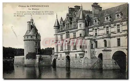 Cartes postales Chateau de Chenonceaux Le donjon