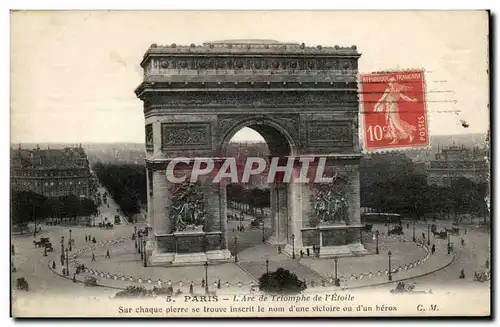 Paris - 8 - L&#39Arc de Triomphe Cartes postales