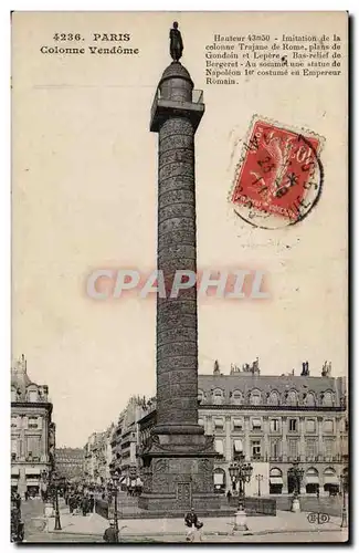 Paris - 1 - Colonne Vendome Cartes postales