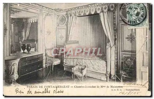 Fontainebleau - Chambre a couvher de Mme fe Maintenon - Ansichtskarte AK