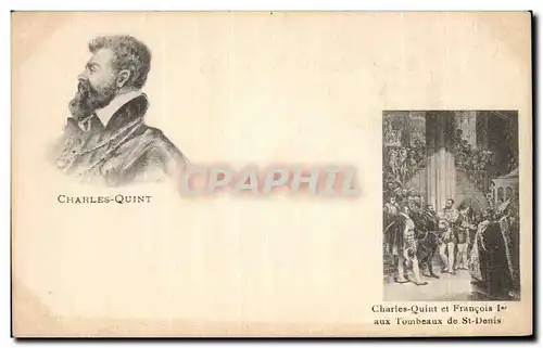 Aux Tombeau St Denis - Charles Quint - Cartes postales